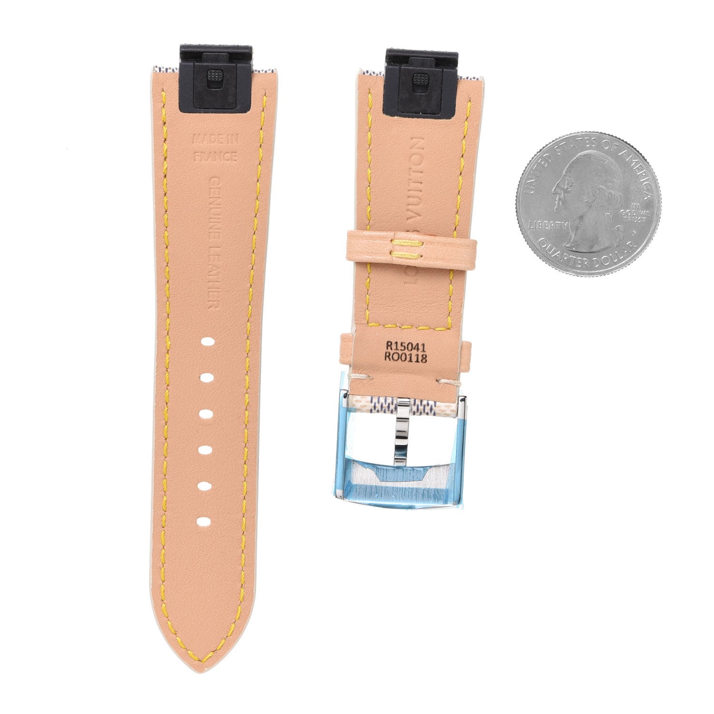 Nano Damier Azur Tambour 10mm Watch Strap