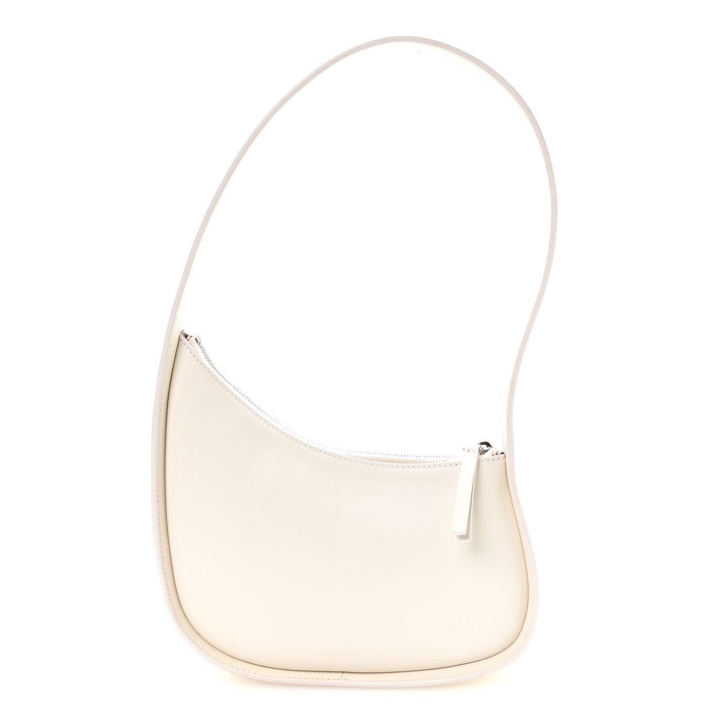 The Row Smooth Calfskin Half Moon Shoulder Bag New Ivory 1 of 9