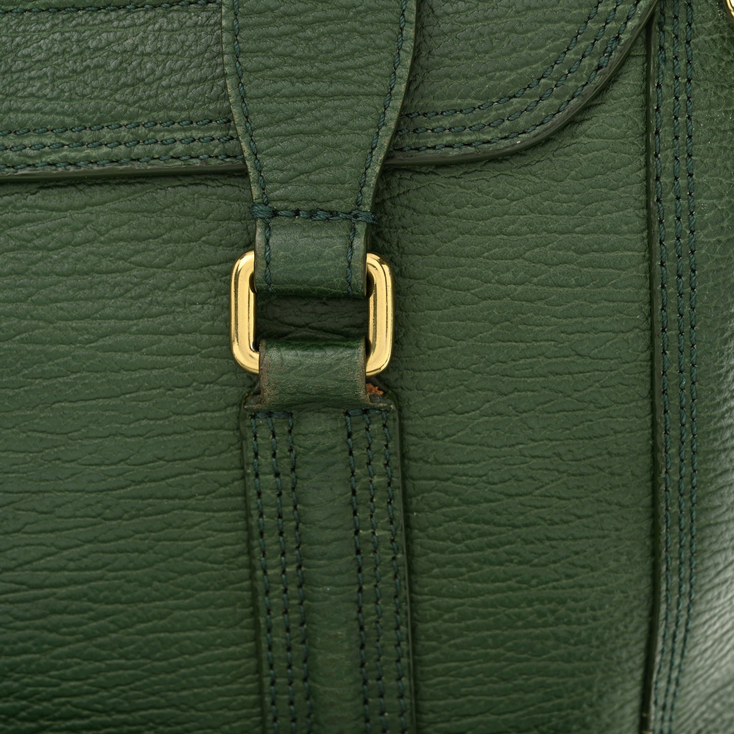 Textured Calfskin Medium Pashli Satchel Jade