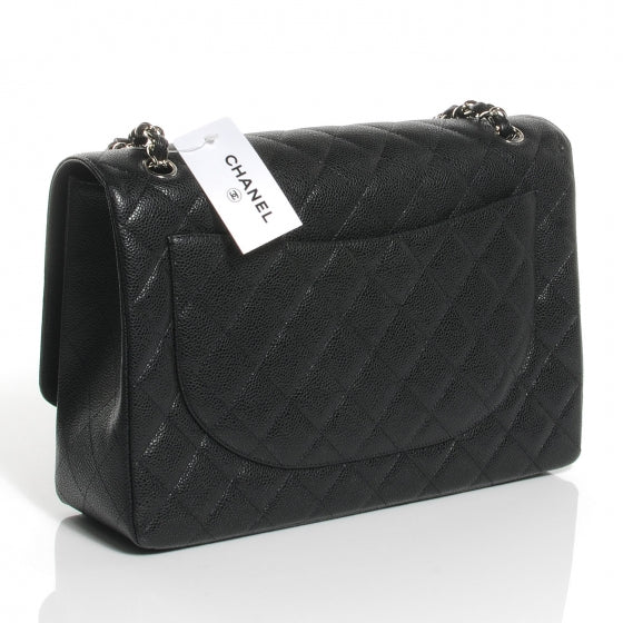 Chanel Caviar Maxi Single Flap Black 3 of 8