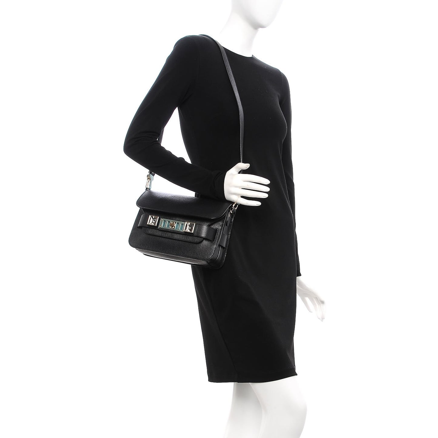 New Linosa Mini PS11 Classic Shoulder Bag Black