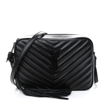 Saint Laurent Calfskin Matelasse Monogram Lou Camera Bag Black 1 of 10