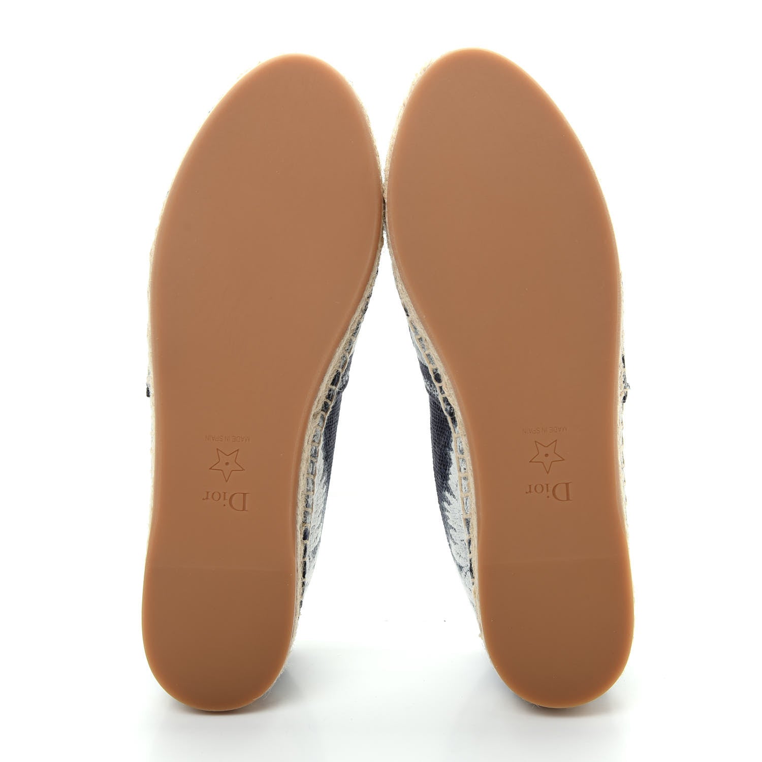 Christian Dior Canvas Tie and Dior Embroidered Granville 15mm Espadrilles 37.5 Denim 6 of 11