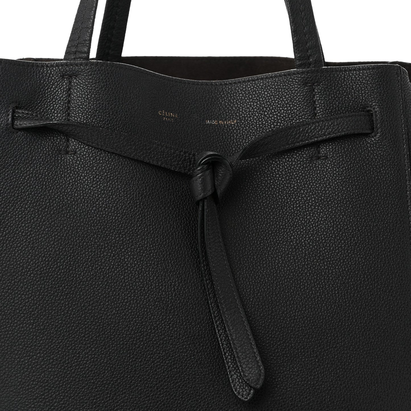 Soft Grained Calfskin Medium Belt Cabas Phantom Medium Grey