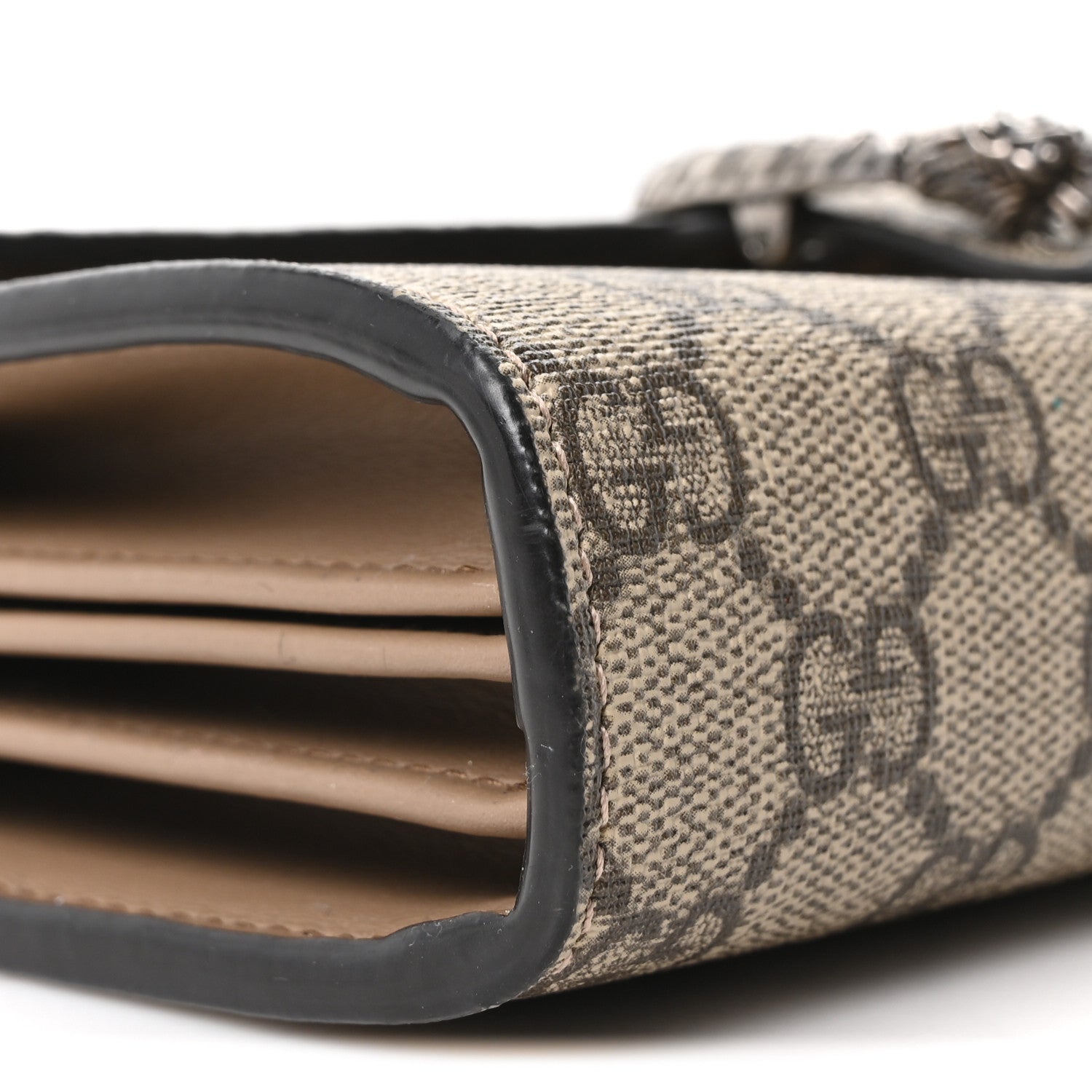 Gucci GG Supreme Monogram Mini Dionysus Chain Wallet Beige Taupe 9 of 11