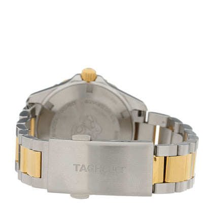 Tag Heuer Stainless Steel 18K Yellow Gold Mother of Pearl 32mm Aquaracer Quartz Watch WBD1320 3 of 5