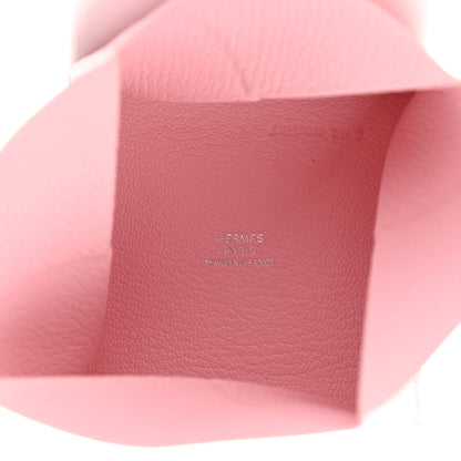 Hermes Chevre Mysore Zulu Coin Purse Rose Sakura 5 of 8