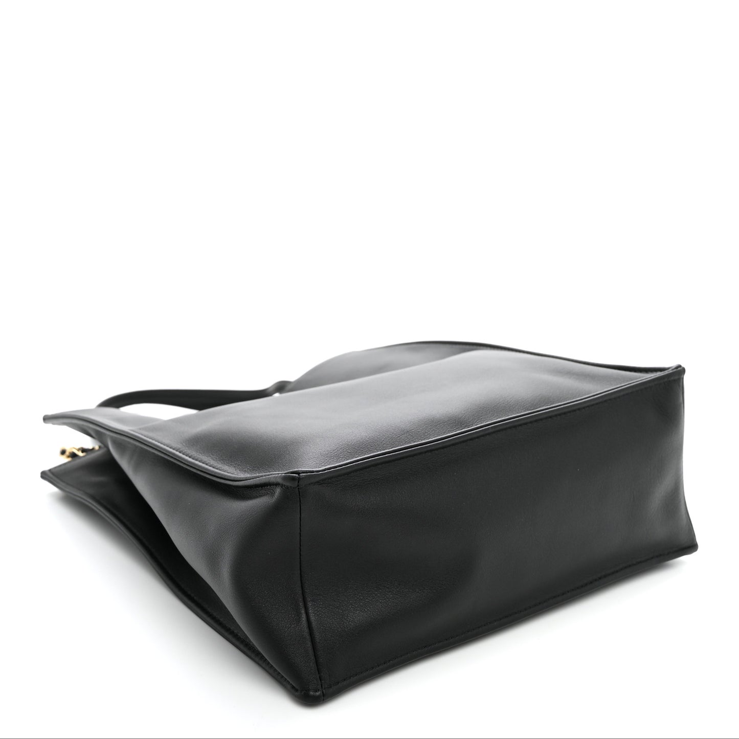 Calfskin Small Shopping Bag Black