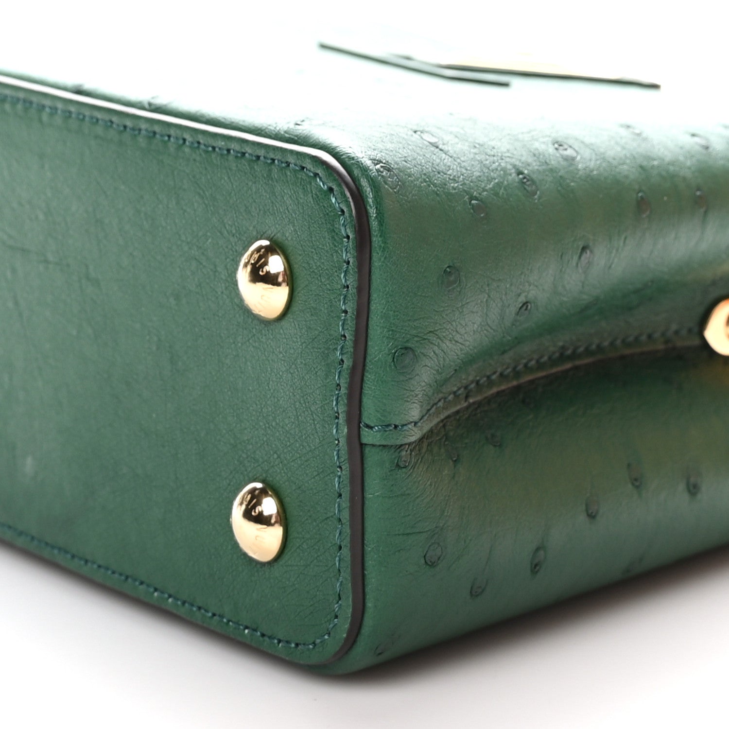 Louis Vuitton Ostrich Capucines Mini Mint 9 of 10