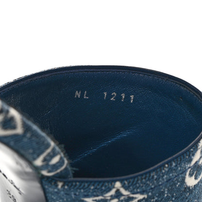 Louis Vuitton Denim Monogram Silhouette Mules 39 Navy Blue 8 of 8