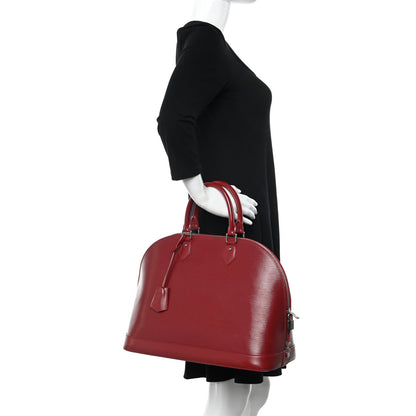 Louis Vuitton Epi Alma GM Castillan Red 2 of 15