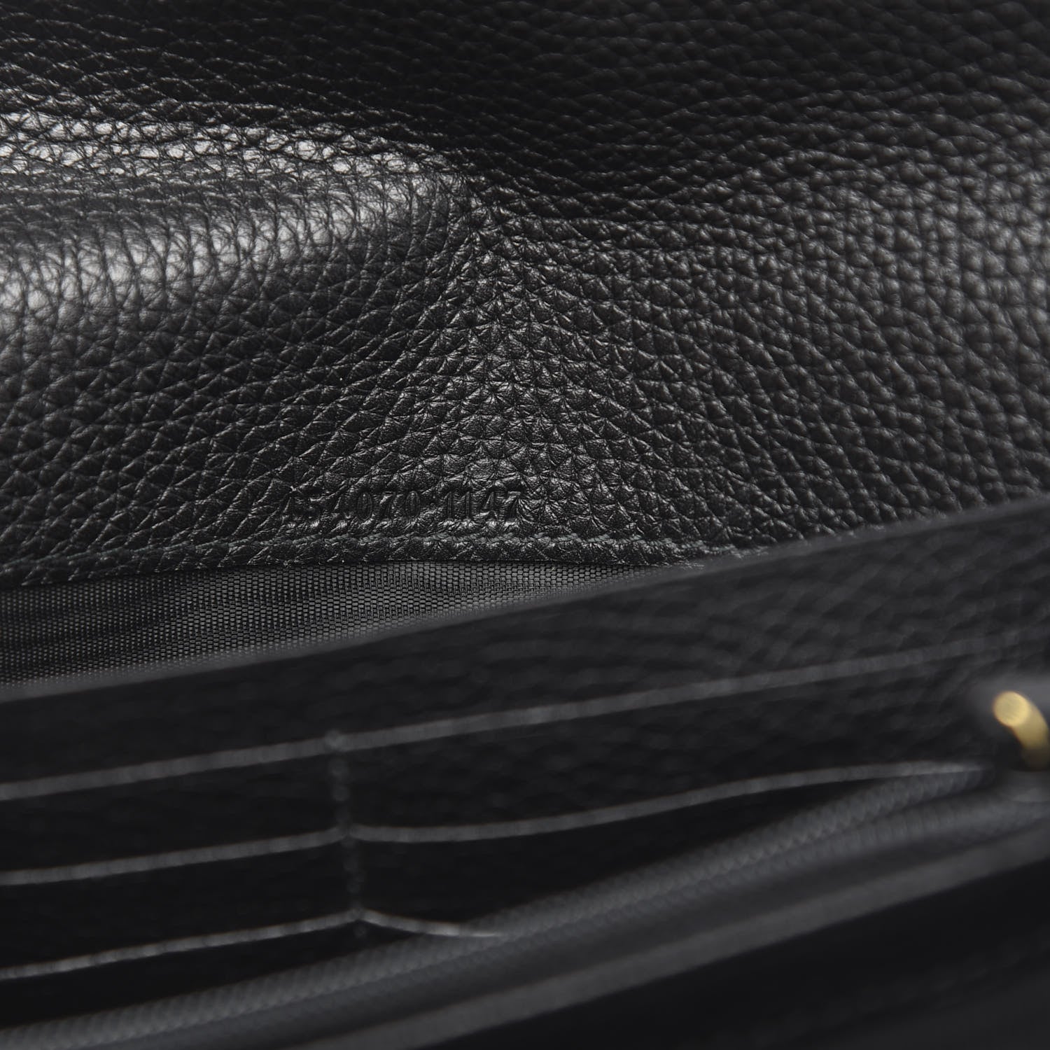 Gucci Calfskin Animalier Continental Wallet Black 7 of 10