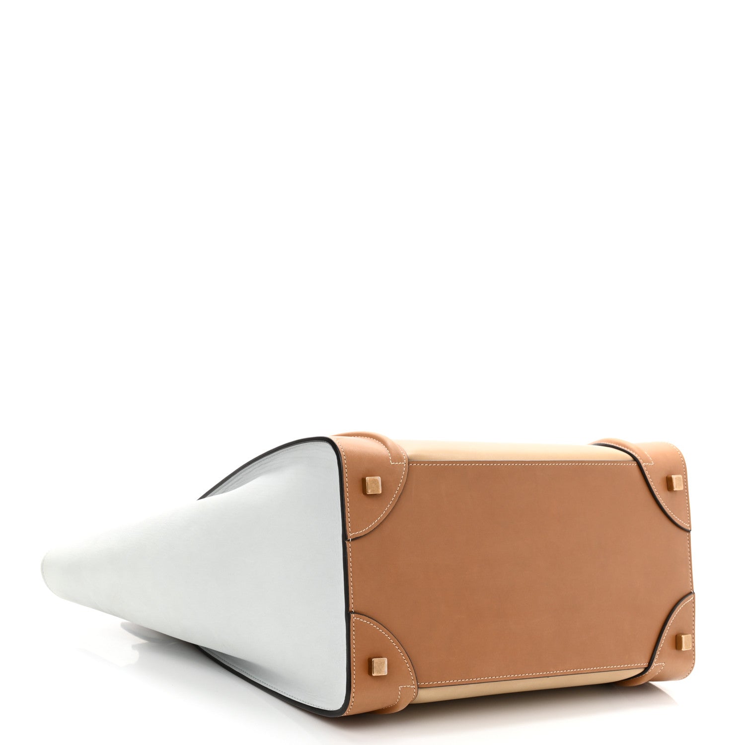 Celine Smooth Calfskin Suede Tri-color Mini Luggage Multicolor 4 of 10