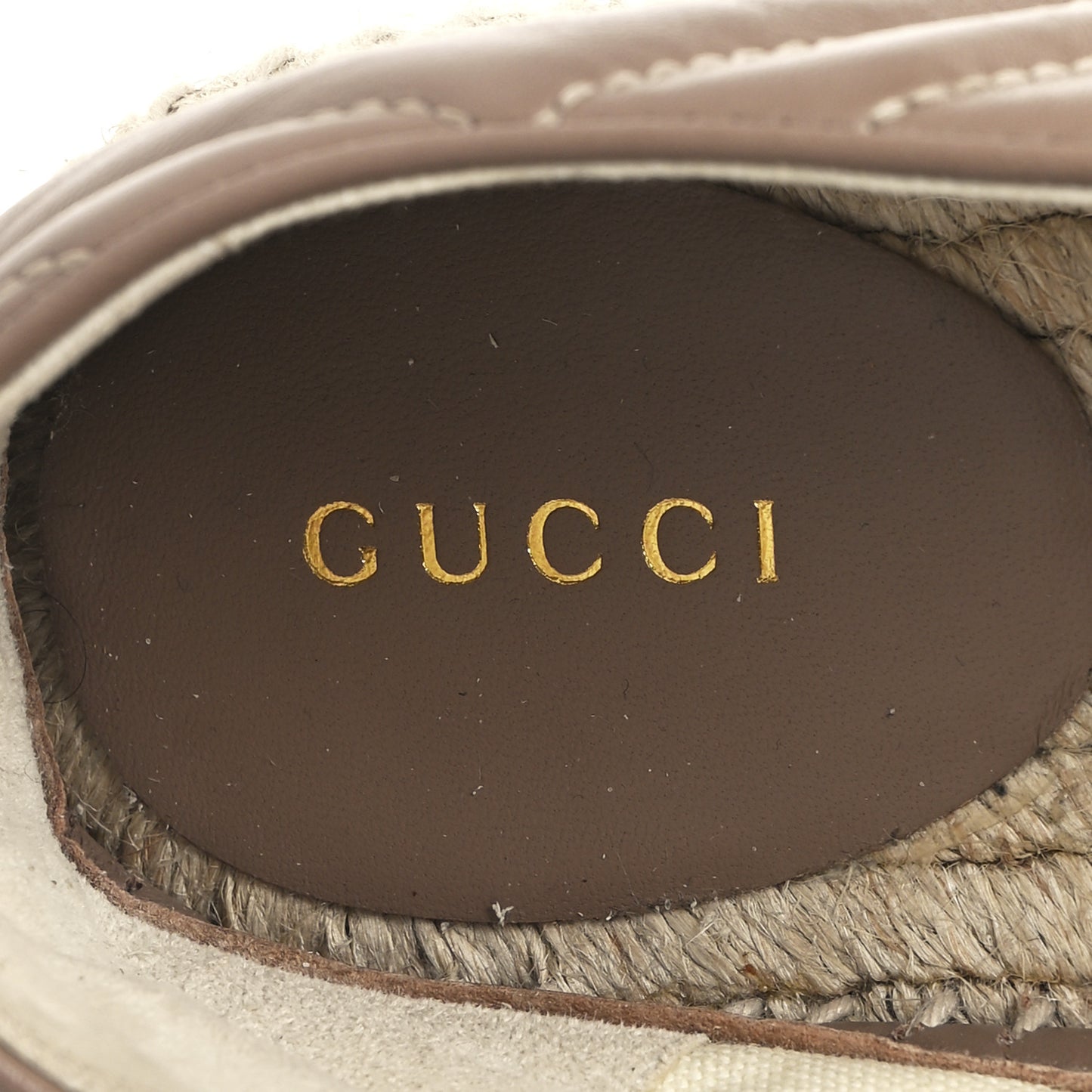 Nappa Matelasse GG Marmont Espadrilles 40 Porcelain Rose