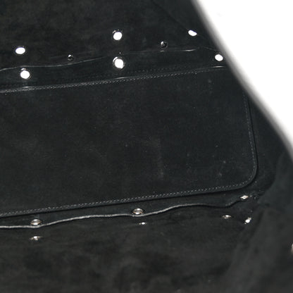 Valentino Garavani Grainy Calfskin Studded Medium Nellcote Shopping Tote Black 11 of 11
