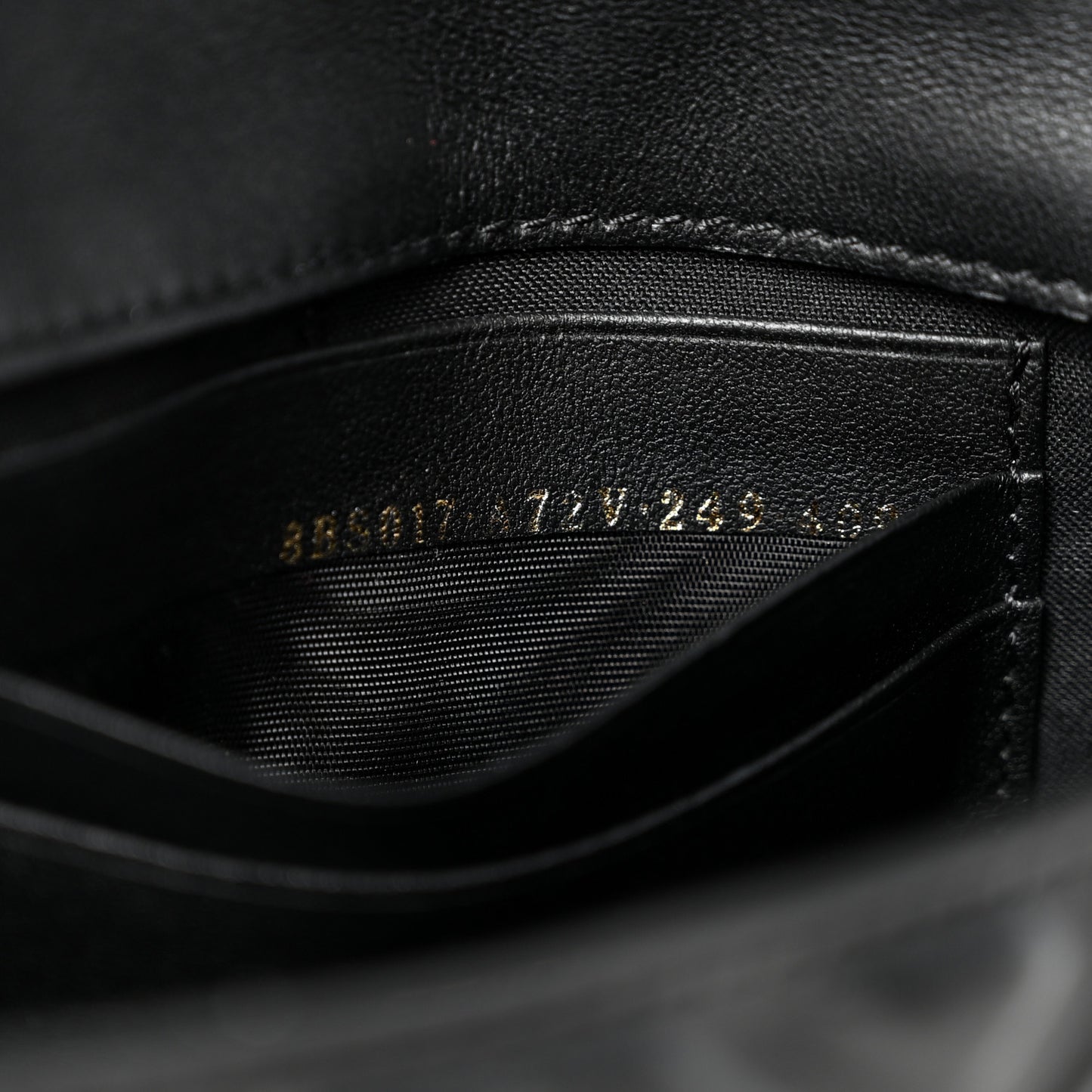 Nappa FF 1974 Embossed Mini Baguette Black