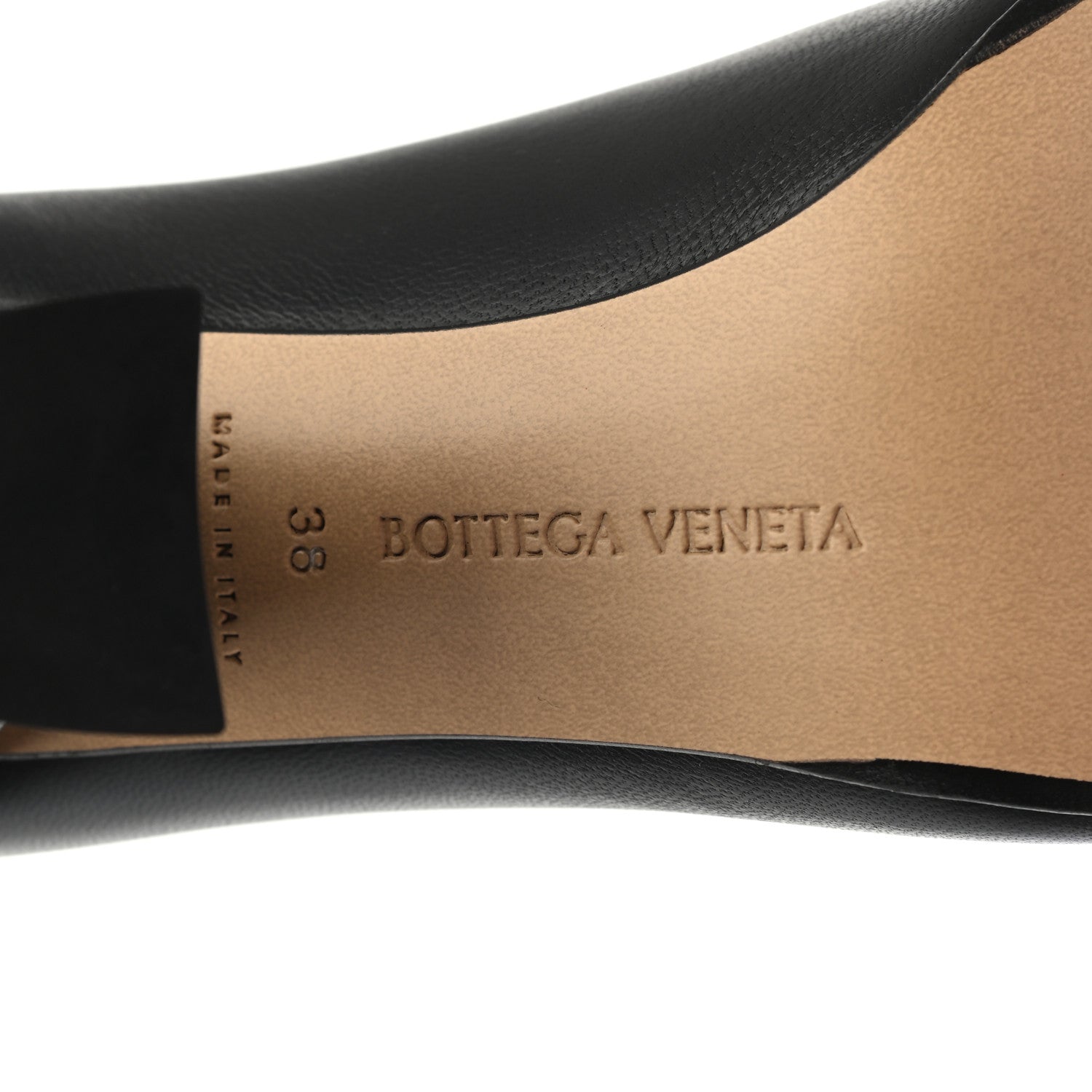 Bottega Veneta Nappa Almond Pumps 38 Black 6 of 9
