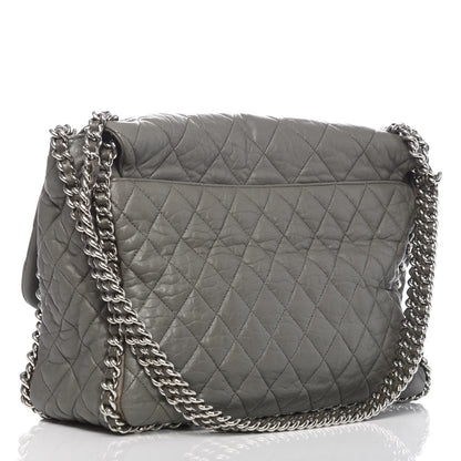 Chanel Washed Lambskin Quilted Maxi Chain Around Flap Taupe 3 of 12
