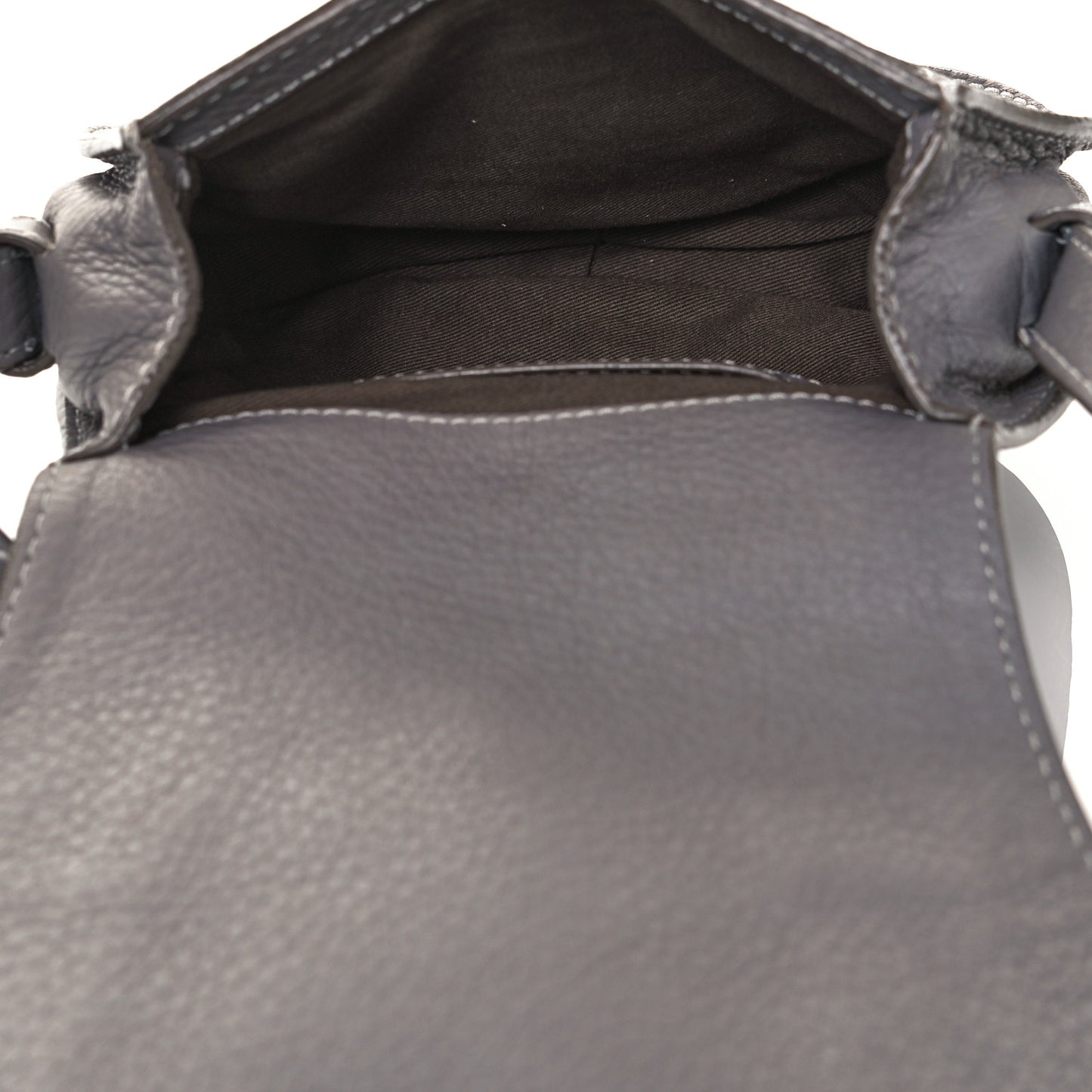 Calfskin Mini Marcie Round Crossbody Bag Cashmere Grey