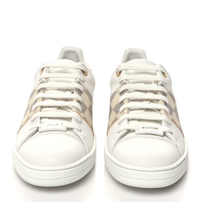 Louis Vuitton Damier Azur Front Row Sneaker 38 White 2 of 9