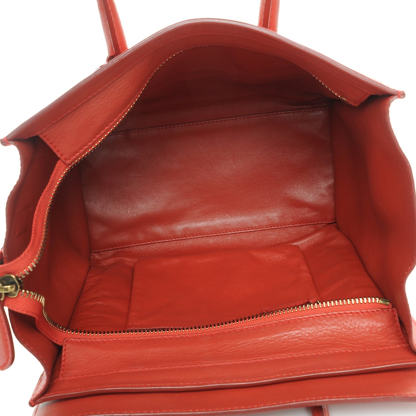Smooth Calfskin Micro Luggage Red