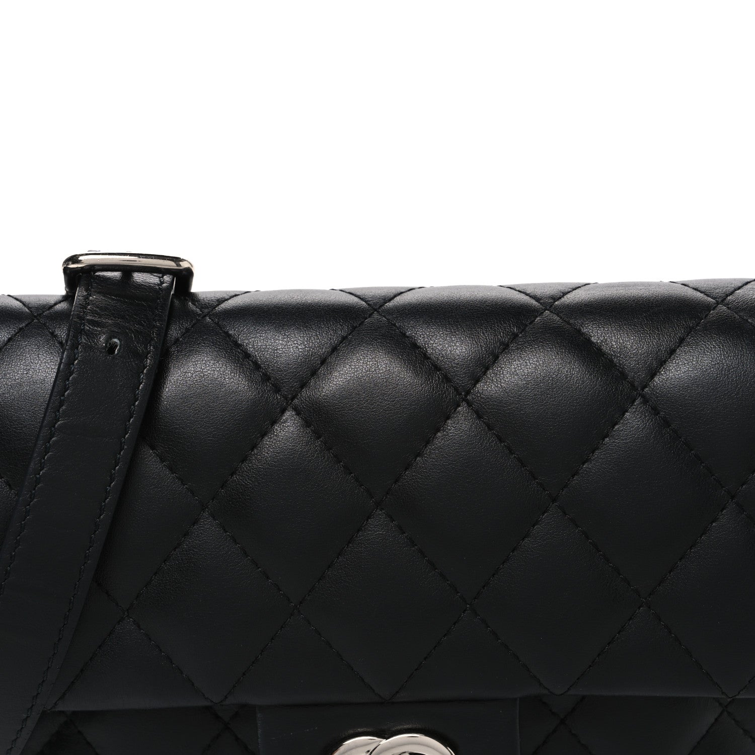 Chanel Calfskin Quilted CC Uniform Flap Belt Bag Black 8 of 10