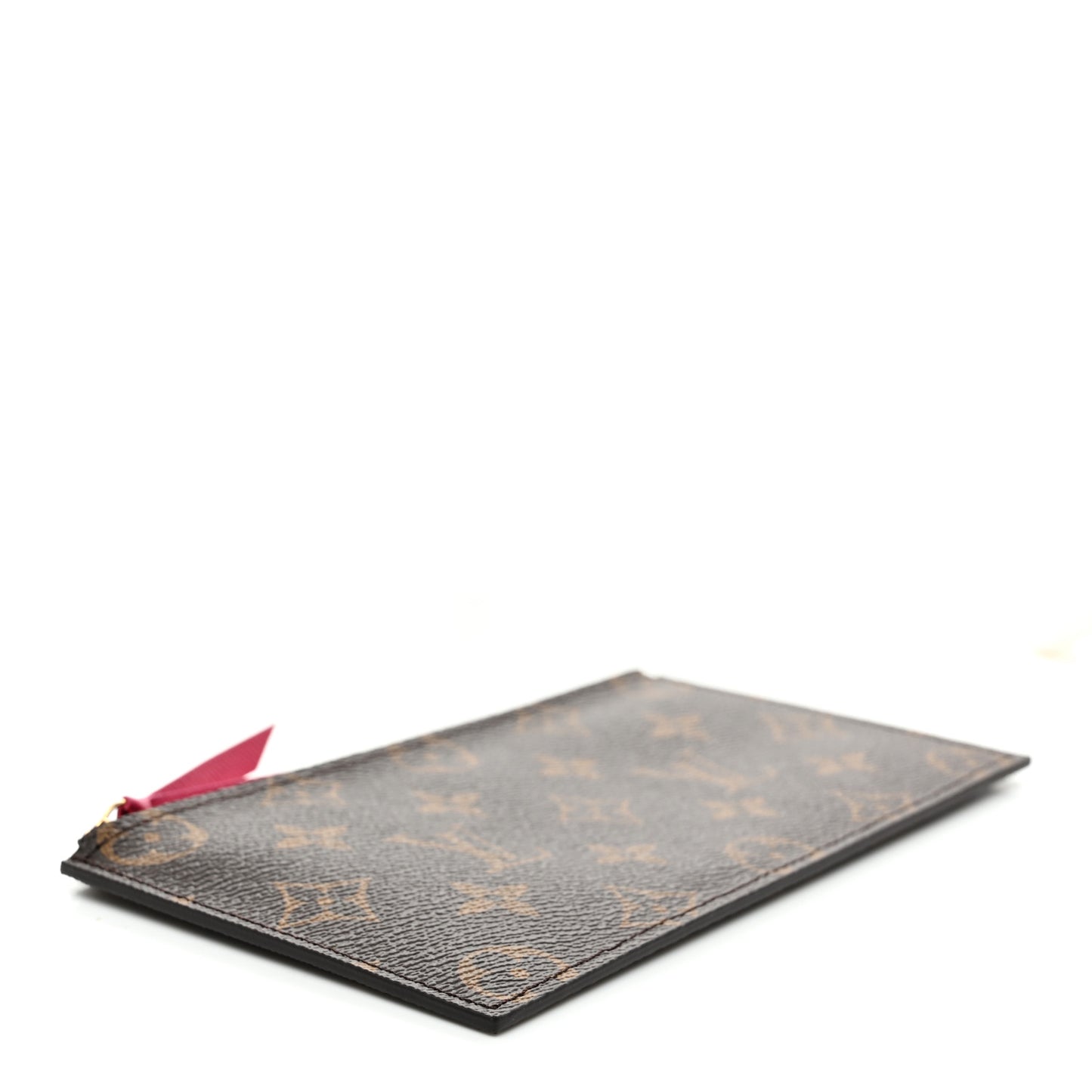 Monogram Felicie Chain Wallet Zippered Insert Fuchsia