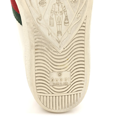 Gucci Calfskin Web Heart Embroidered Womens Ace Sneakers 36 White 7 of 11