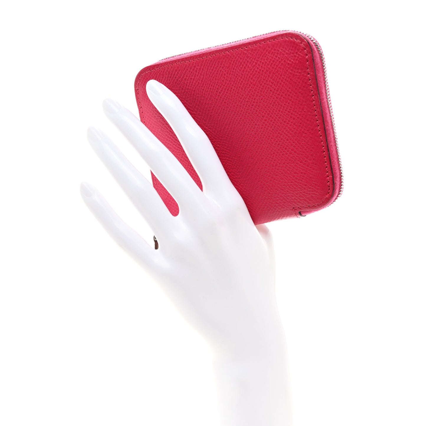 Epsom Silk'In Compact Wallet Framboise Nata
