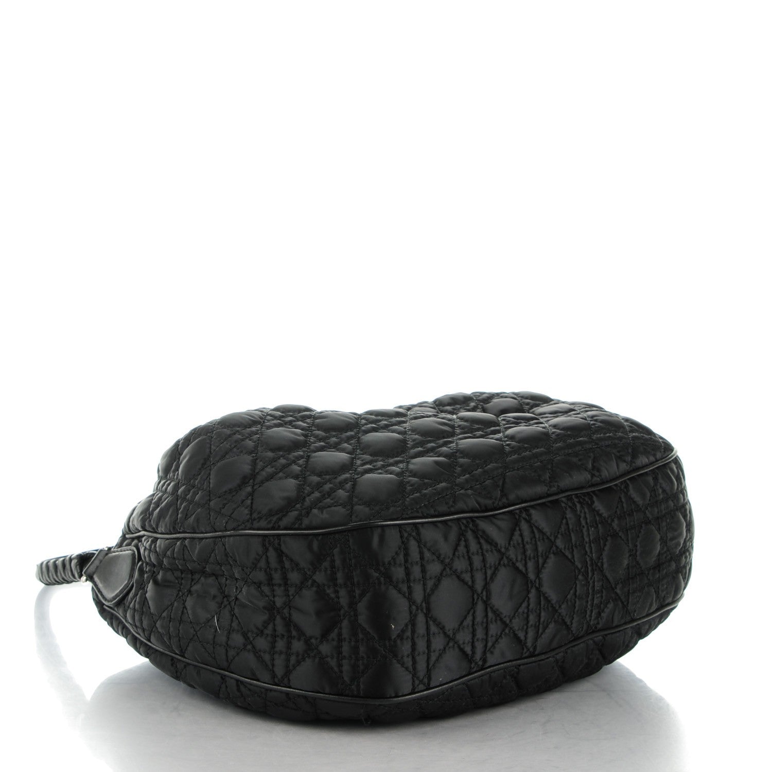 Christian Dior Satin Cannage Charming Hobo Black 4 of 8