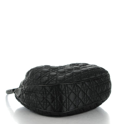 Christian Dior Satin Cannage Charming Hobo Black 4 of 8
