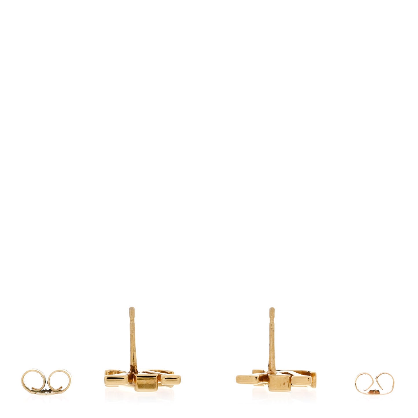 Metal LV Iconic Earrings Gold