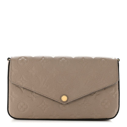 Louis Vuitton Empreinte Pochette Felicie Chain Wallet Tourterelle 1 of 8