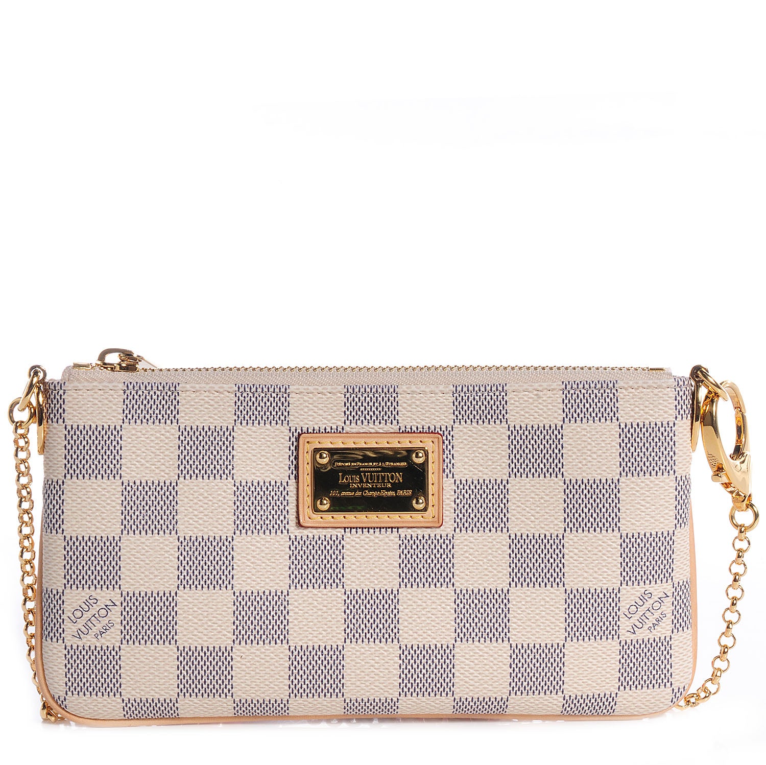 Louis Vuitton Damier Azur Pochette Milla MM 1 of 6