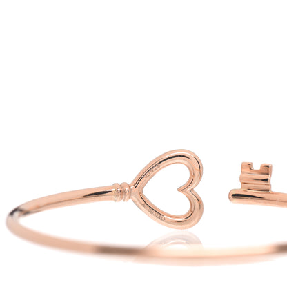Tiffany 18K Rose Gold Open Heart Key Bracelet 4 of 4