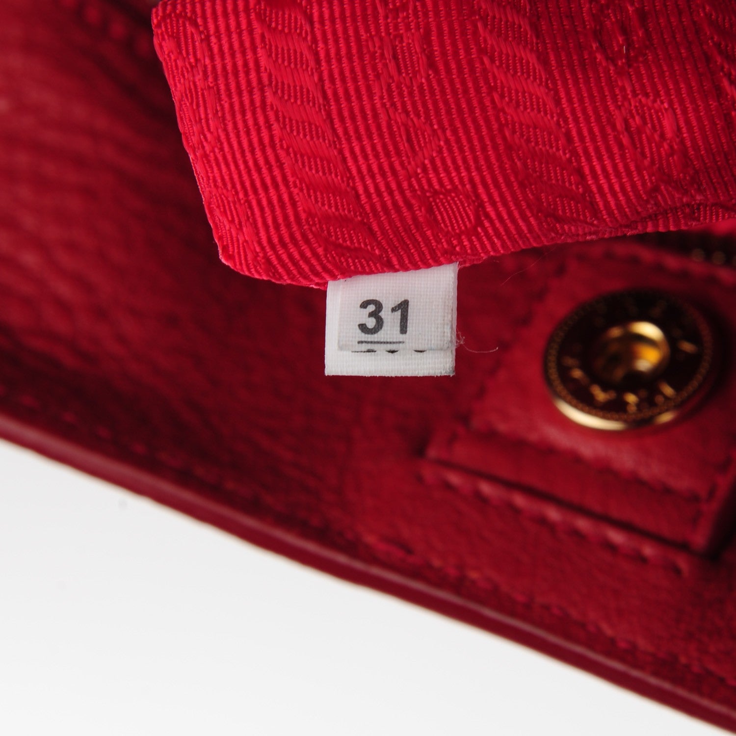 Prada Vitello Daino Side Pocket Tote Rosso 9 of 10