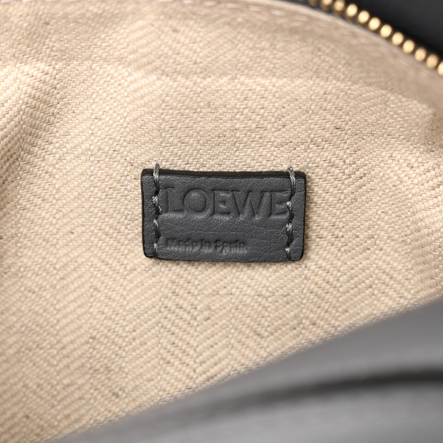 Calfskin Mini Puzzle Bag Asphalt Grey Nude