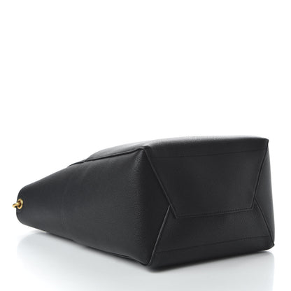 Celine Soft Grained Calfskin Sangle Bucket Bag Black 4 of 8