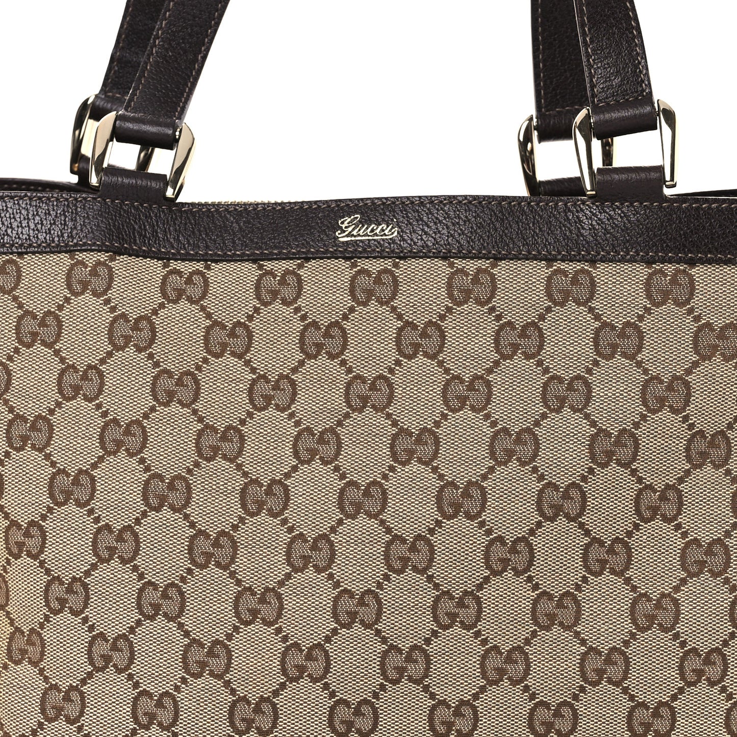 Monogram Medium Abbey Tote  Brown