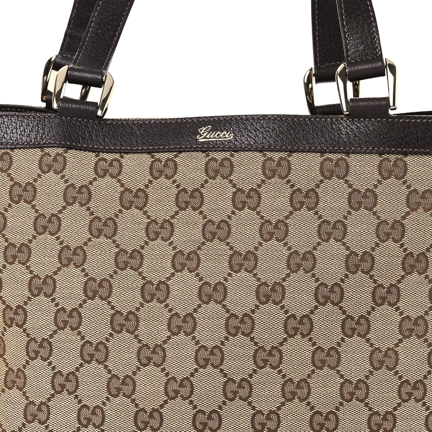 Gucci Monogram Medium Abbey Tote  Brown 8 of 13