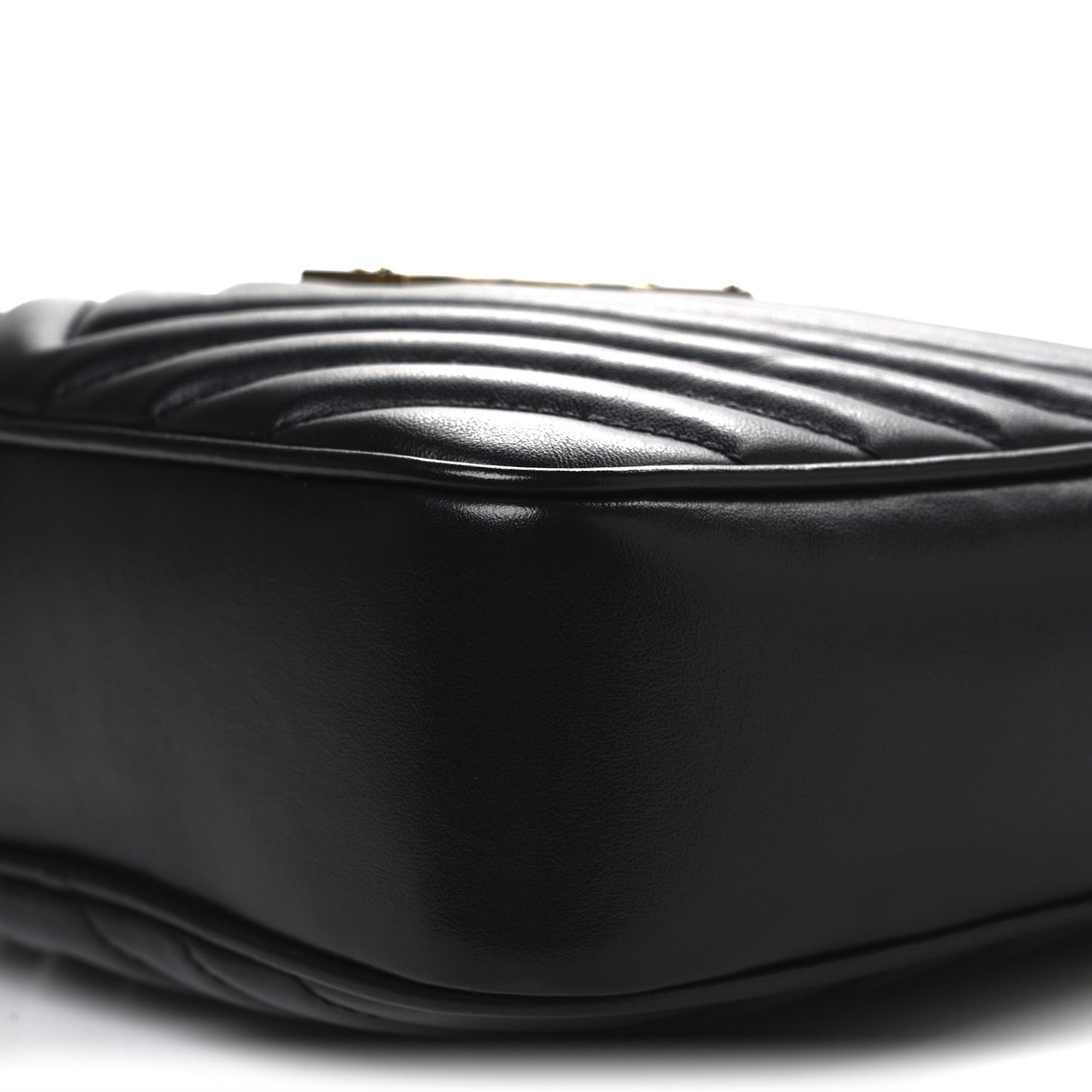 Calfskin Matelasse Monogram Lou Camera Bag Black
