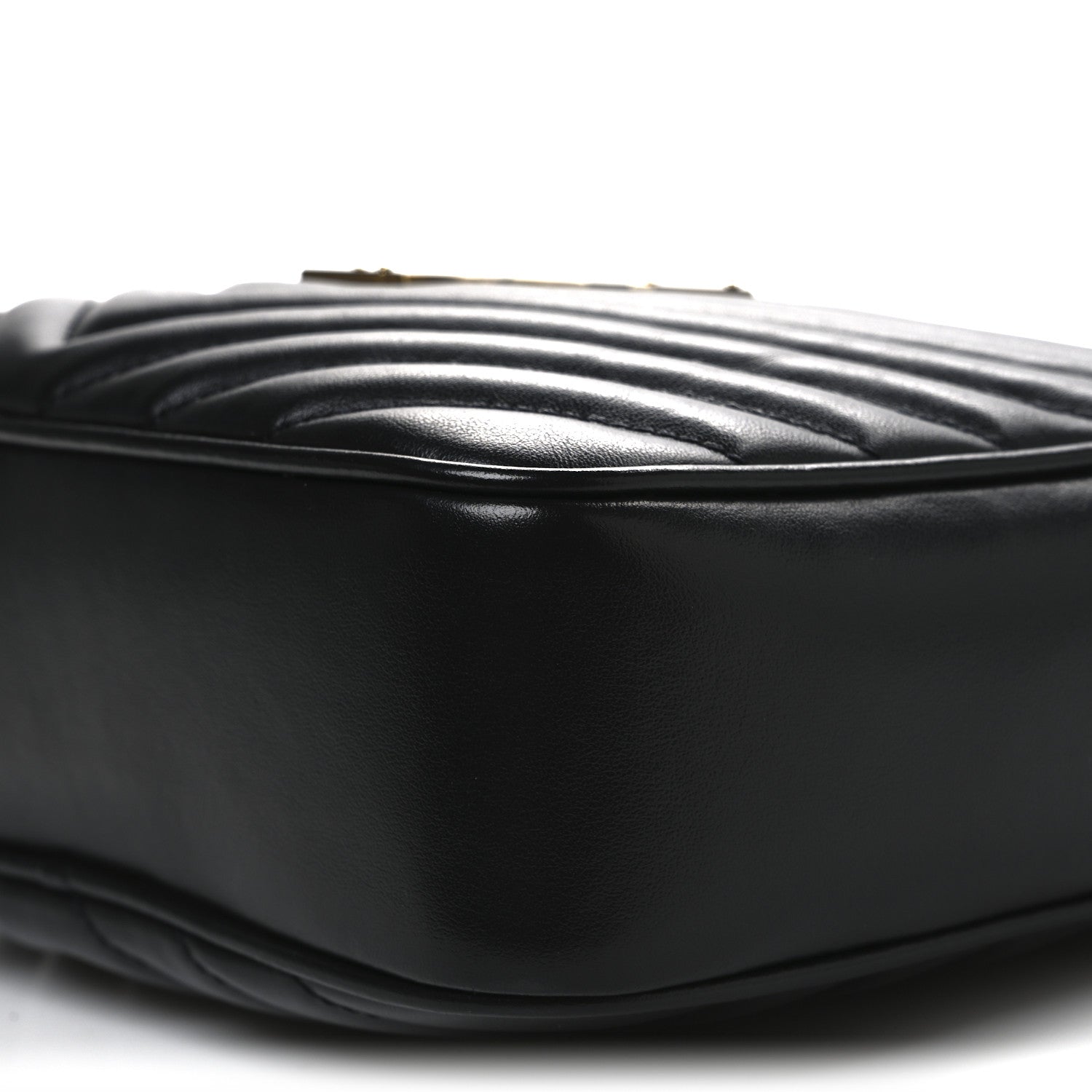 Saint Laurent Calfskin Matelasse Monogram Lou Camera Bag Black 10 of 11