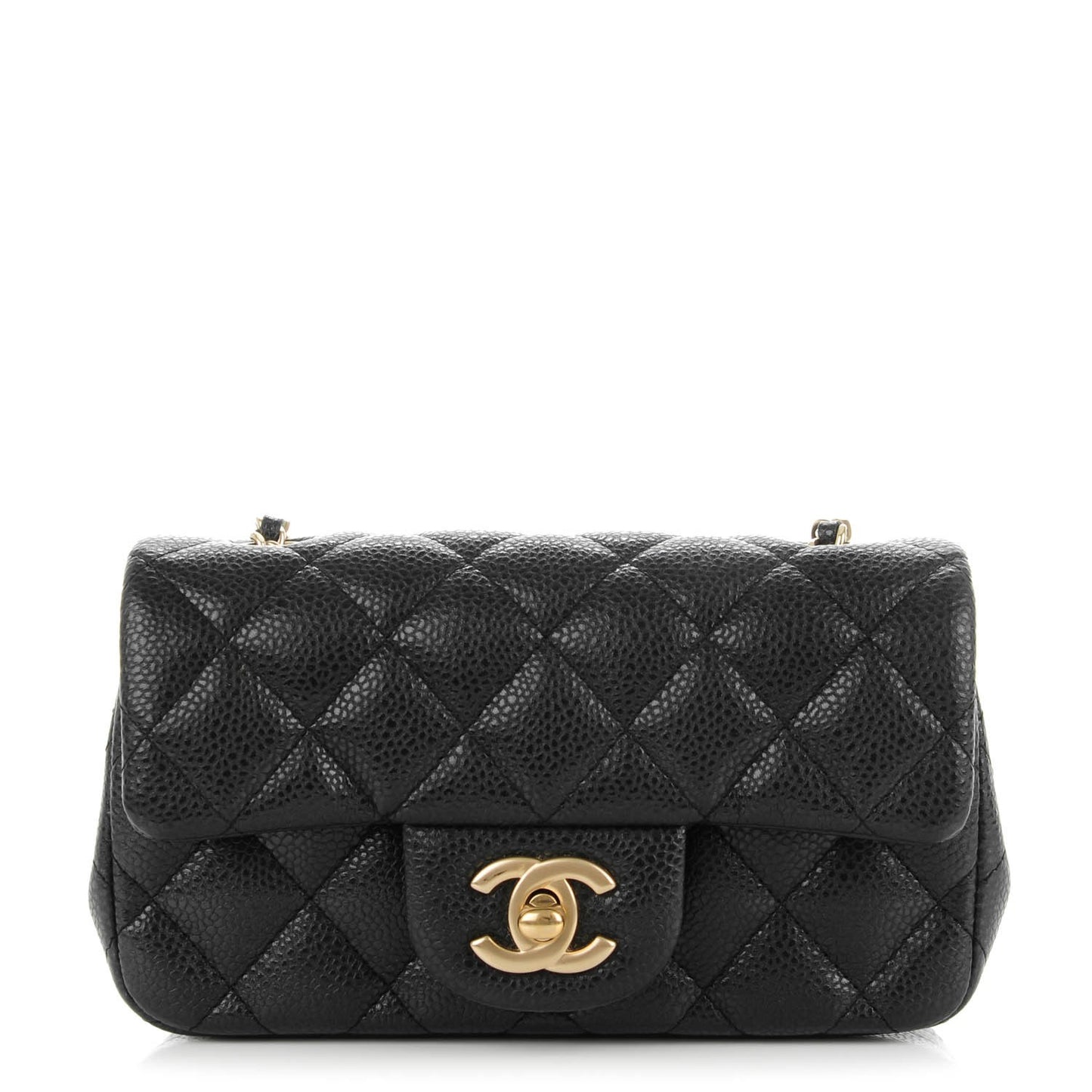 Caviar Quilted Extra Mini Flap Black