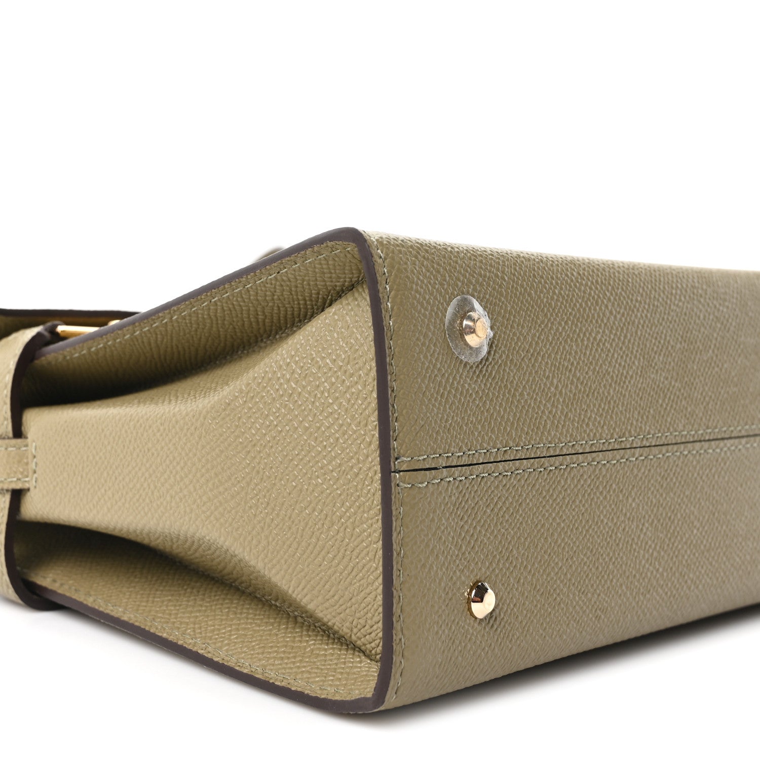 Delvaux Alpina Calfskin PM Tempete Satchel Argile 9 of 12