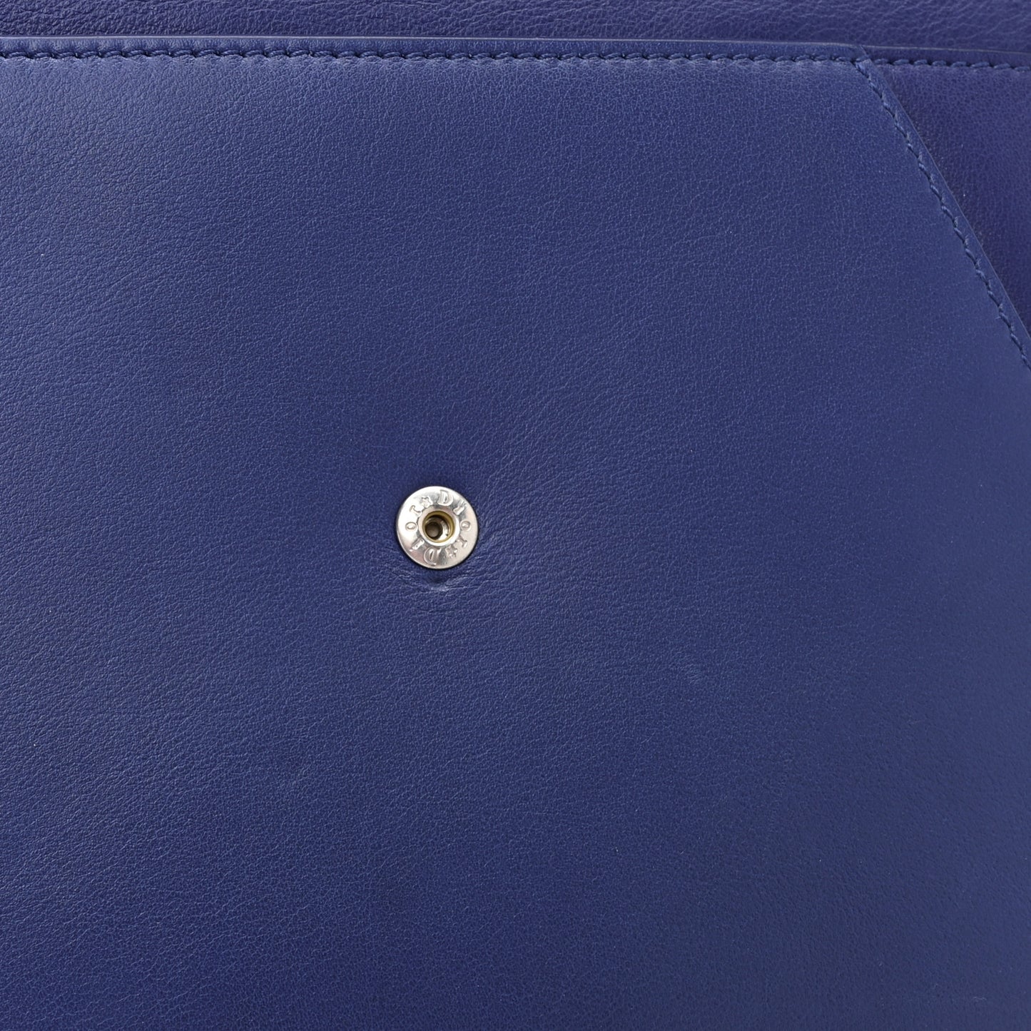 Calfskin Dioraddict Envelope Wristlet Bleu De Minuit