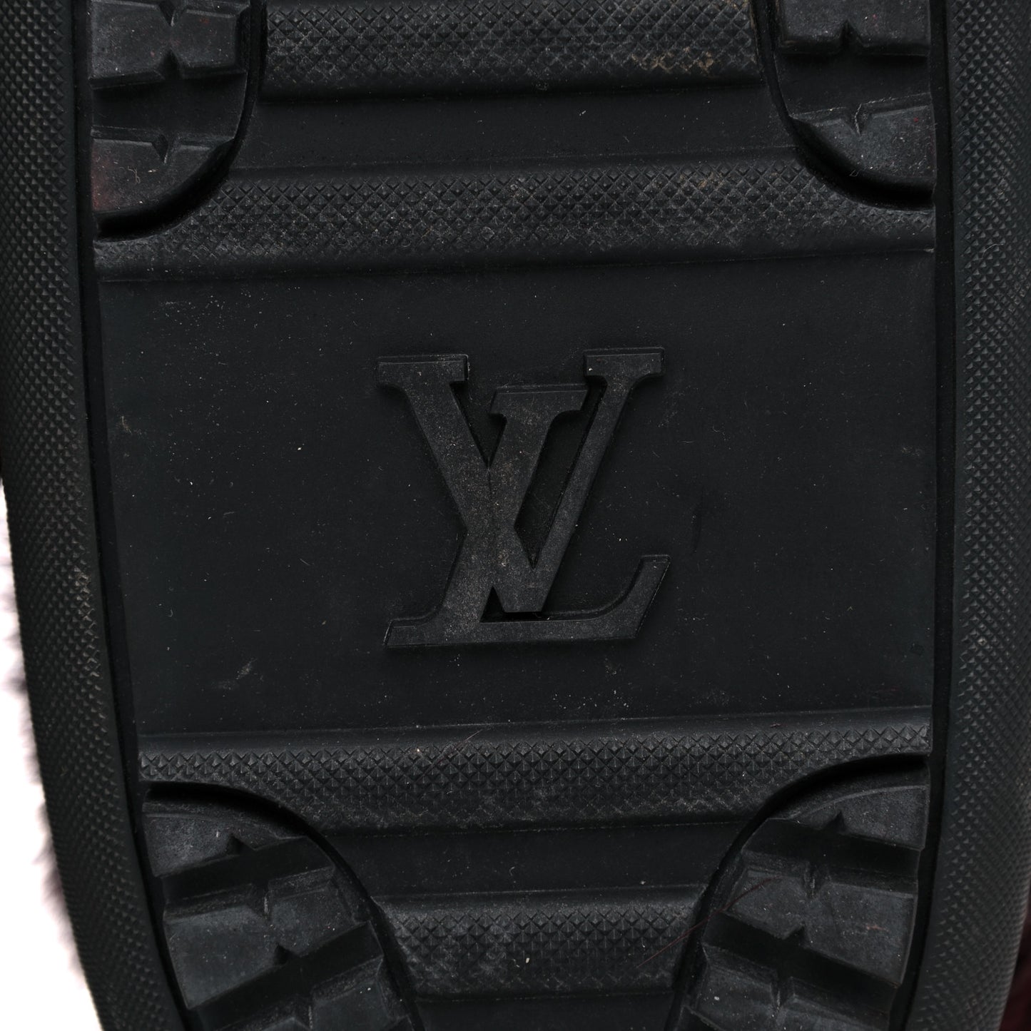Beaver Calfskin Monogram Off Piste Flat Half Boots 38 Red