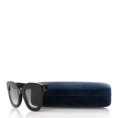 Gucci Acetate Crystal Star Round Frame Sunglasses GG0208S Black 10 of 10