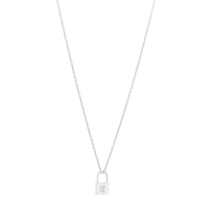 Louis Vuitton Sterling Silver Lockit Necklace 1 of 6