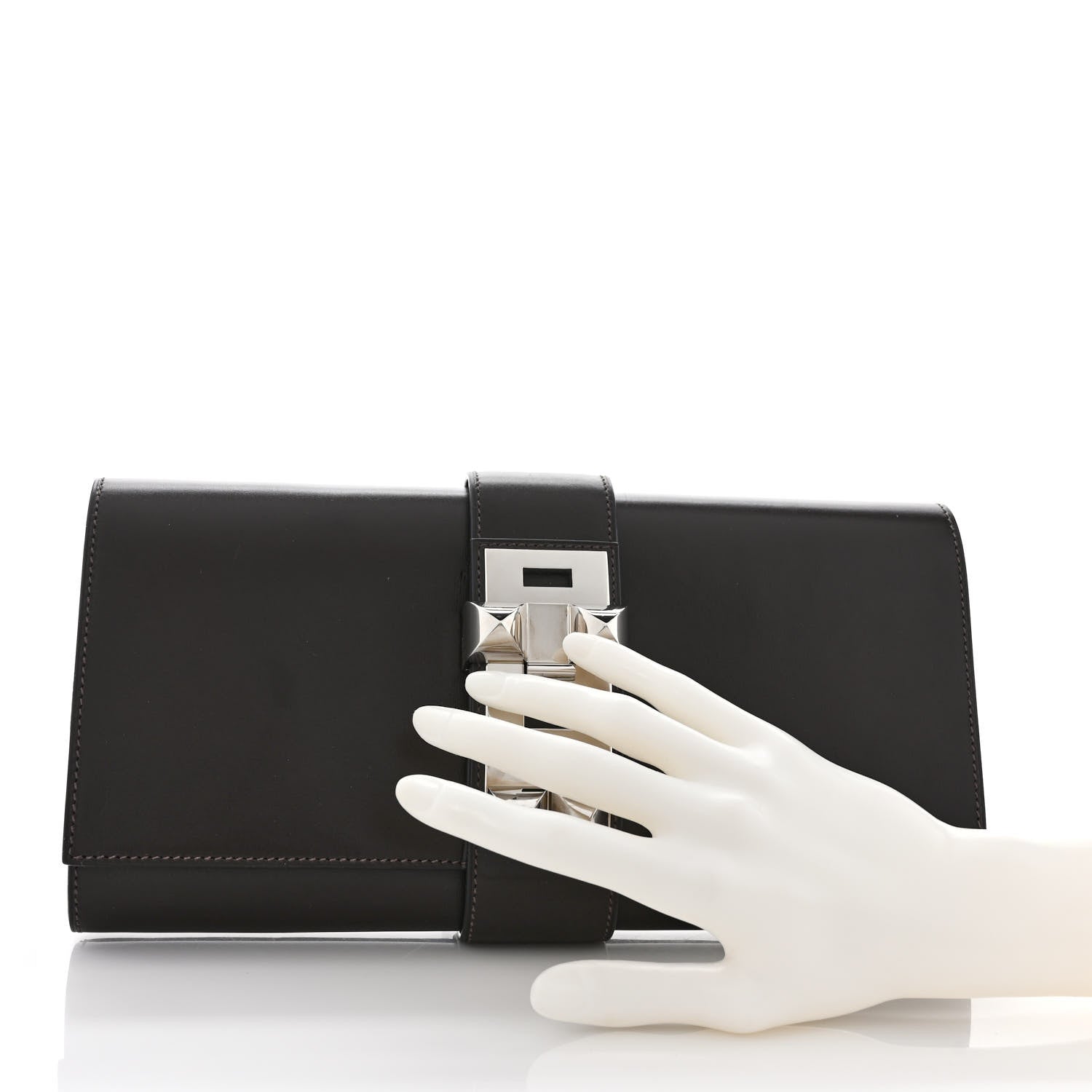 Hermes Box Medor 29 Clutch Chocolate 2 of 8