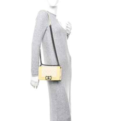 Chanel Goatskin Quilted Patent Small Duo Boy Flap White 2 of 14